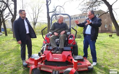 Professzionális fűnyíróval gazdagodtunk